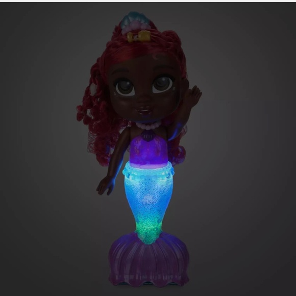 Disney Junior's Ariel Splash and Glow Doll 11 1/2'' New - Picture 4 of 7